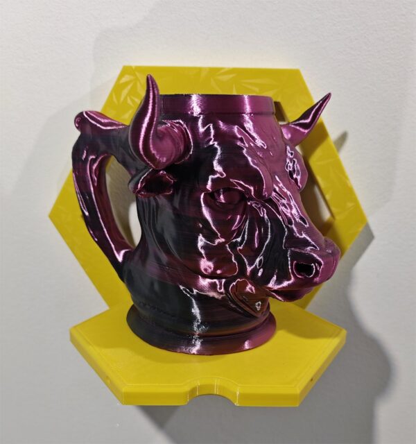 Bull King 3D wall art – geometrijski bik