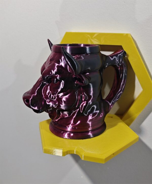 3D geometrijski bik Bull King – zidna dekoracija