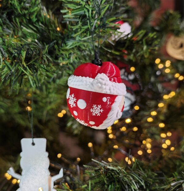 3D Santa Ball ornament – božićni zidni ukras