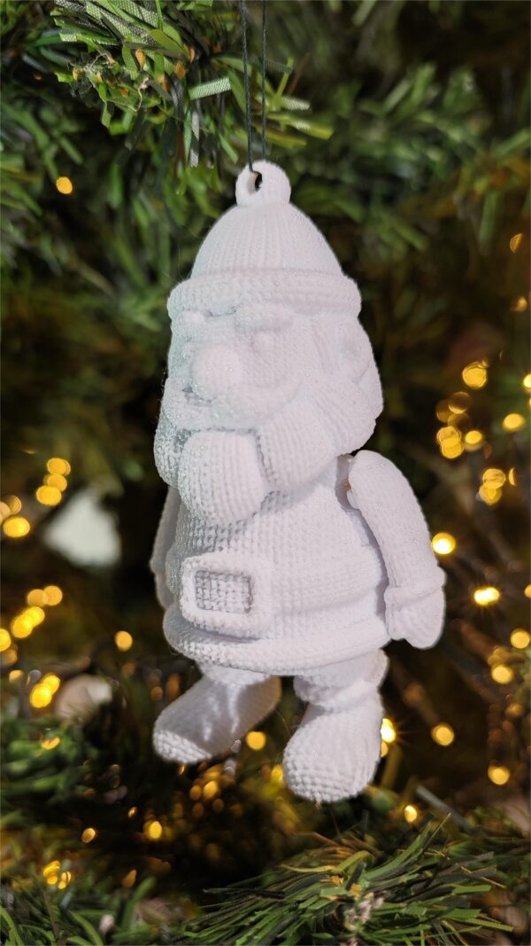 Božićni Djedica pleteni uzorak – 3D print