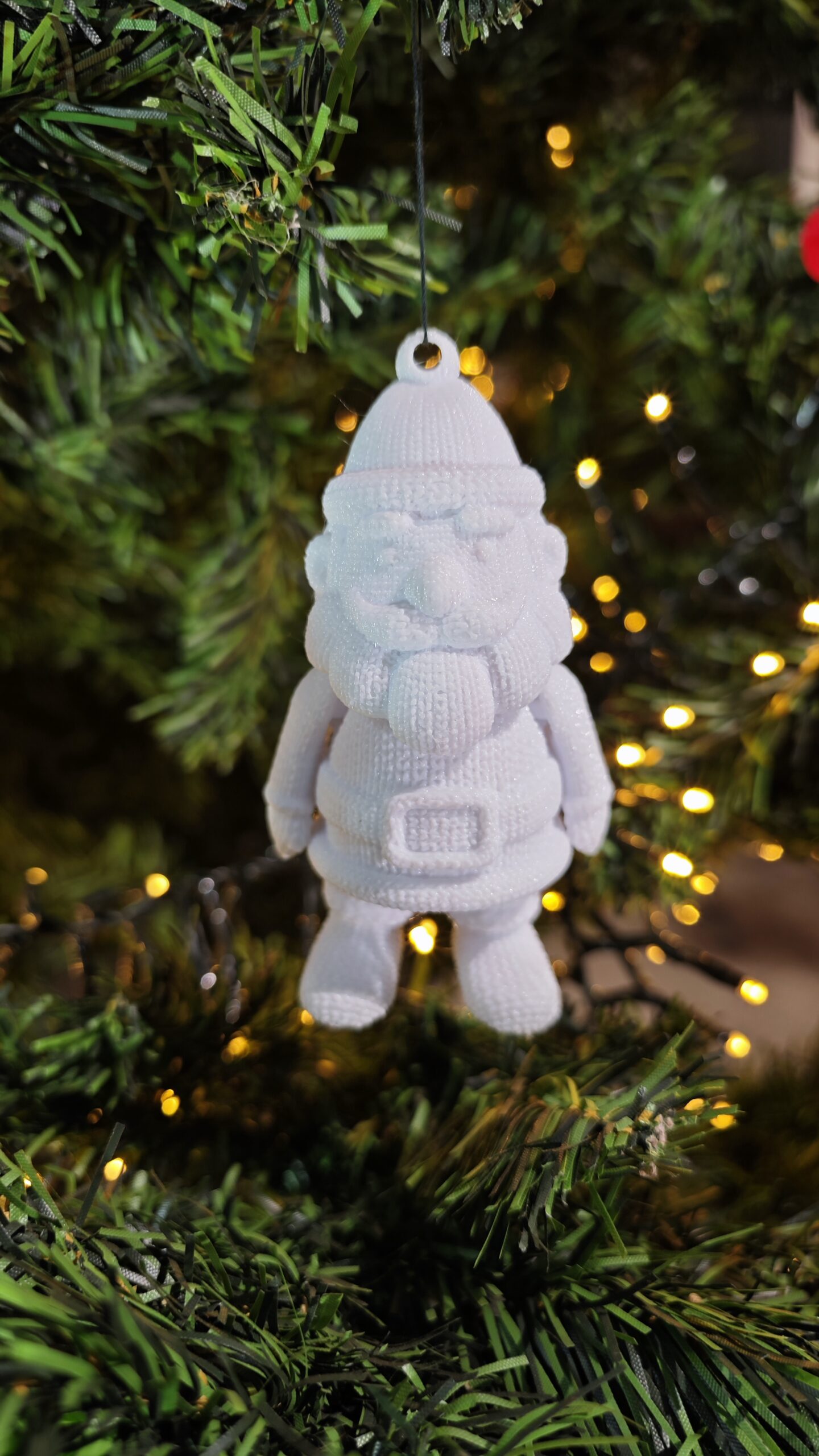 3D pleteni Djedica – božićni ukras