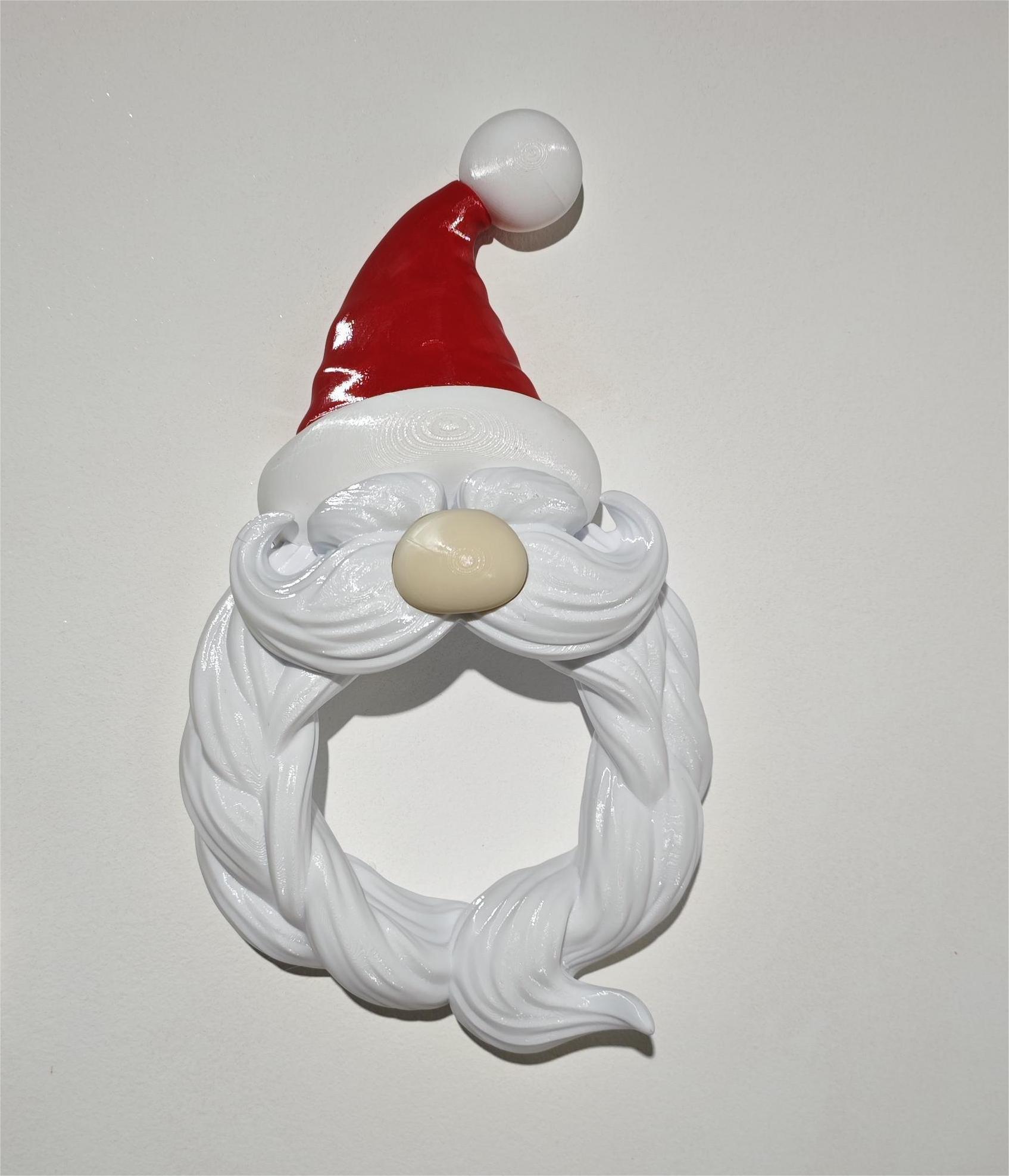 Božićna zidna dekoracija Santa Wreath – 3D vijenac